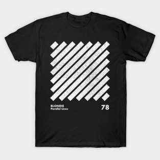 Blondie / Parallel Lines / Minimal Graphic Design Tribute T-Shirt